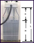 Fluoropolymer Covered Metal Tubular Bayonet Heaters 18 Element